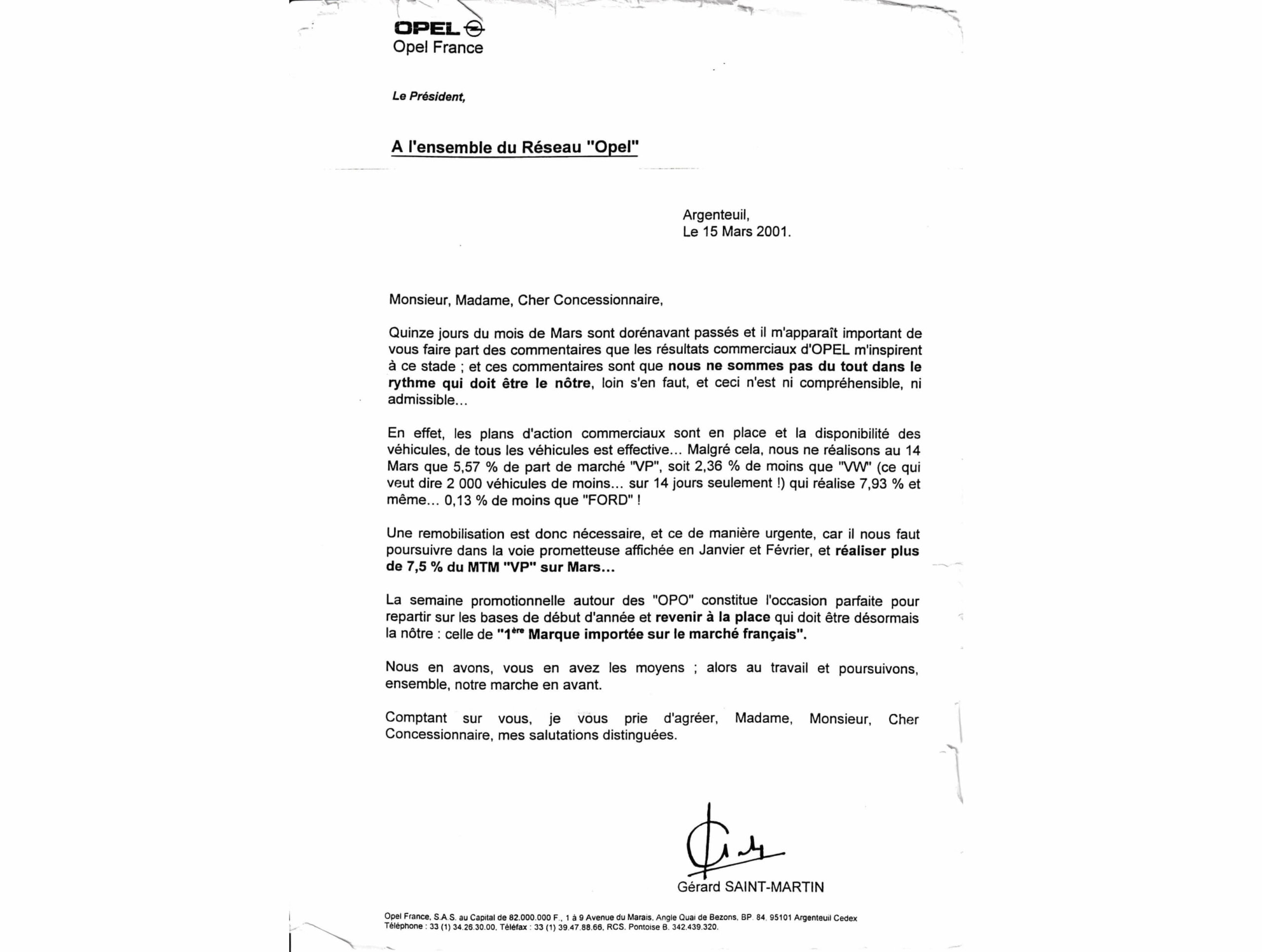 lettre gsm